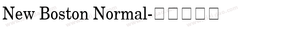 New Boston Normal字体转换